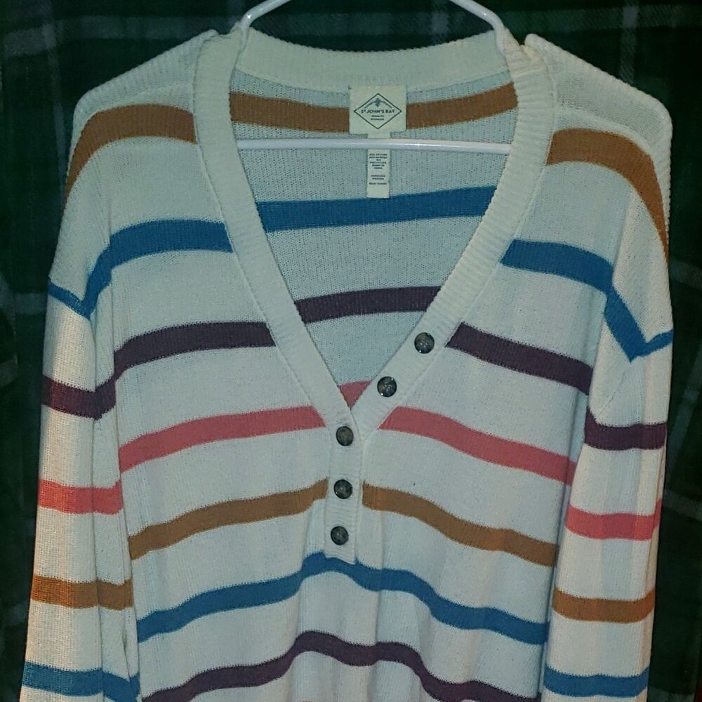 St. John's Bay V-Neck Sweater in Women's Size 3X